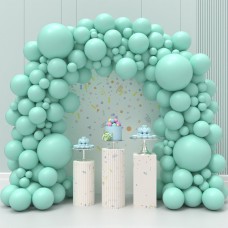 Sharlity 130PCS Mint Green Balloon Arch Garland Kit Mint Green Balloons Different Sizes 18 12 10 5 Inch for Birthday Fiesta Baby Shower Easter Anniversary Party Decorations