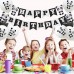 Sharlity Panda Party Decorations Supplies Happy Birthday Banner Panda Balloons Cake Toppers for Kids Panda Birthday