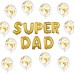 Sharlity Father's Day Balloons - 16" Letter Balloons with 10 Pack 12" Confetti Balloons for Father’s Day Birthday Party Decorations (DAD)