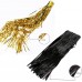 2PCS 3' X 8' Gold and Black Metallic Tinsel Foil Fringe Curtain Birthday Party Baby Shower Decoration Backdrop