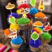Fiesta Mexican Cupcake Toppers 48pcs Fiesta Cupcake Picks for Mexican Theme Birthday Party, West Themed Party, A Cinco De Mayo