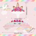 Sharlity Unicorn Cake Toppers with wrappers for Party or Wedding