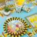 Sharlity Construction Birthday Party Supplies Serve 16, Including Paper Plates Cups Napkins Tablecloth Banner Knifes Forks Spoons for Kids Boys Birthday Party Decorations