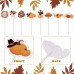 Thanksgiving Cupcake Toppers 24pcs Happy Thanksgiving Turkey Cupcake Toppers for Thanksgiving Party, Turkey Day and Harvest Theme Party Decorations