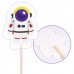 Space Cupcake Toppers 32pcs Outer Space Cupcake Toppers Includes Rocket Cupcake Toppers, Planet Cupcake Topper, Astronaut Cupcake Toppers for Space Theme Party Decorations